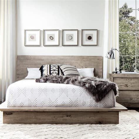 Grey Reclaimed Wood Bedroom Set - Queen Size | Jerome's | Bedroom furniture sets, Grey bedroom ...