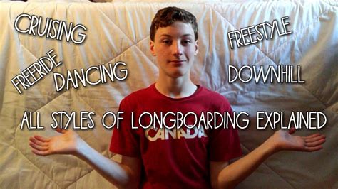 All Styles Of Longboarding Explained - YouTube