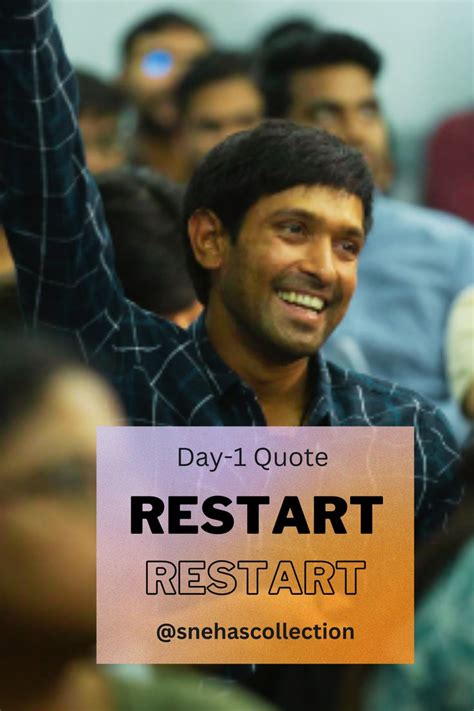 Restart! Motivational quotes for success | 12th fail Movie ...