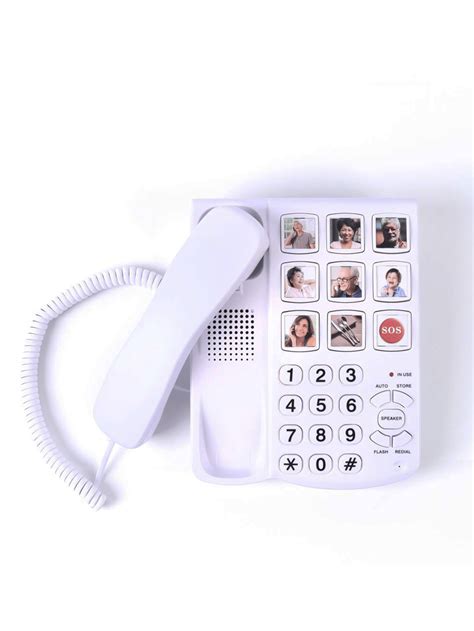 1pc Big Button Telephone Large Button Phone for Seniors, High Volume ...