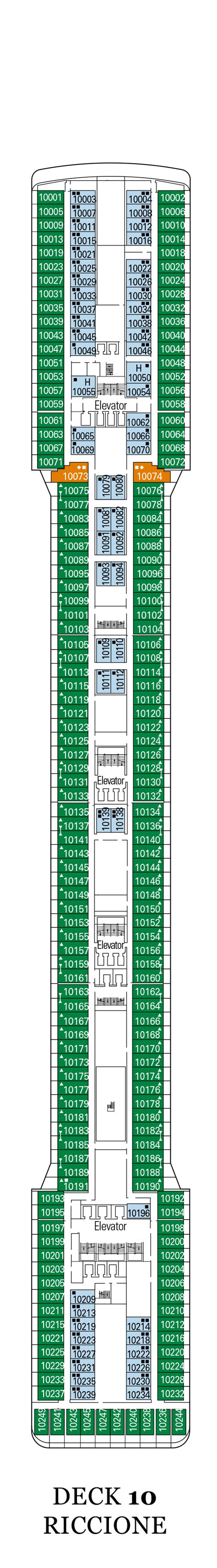 MSC Magnifica Deck Plans | CruiseInd