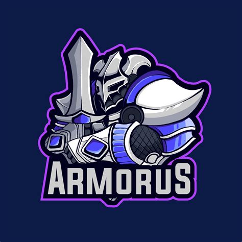 armorus mascot logo gaming 15487280 Vector Art at Vecteezy