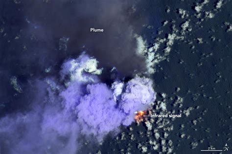 Young Volcanic Island Nishinoshima Belches Ash and Lava As It Grows in the Pacific