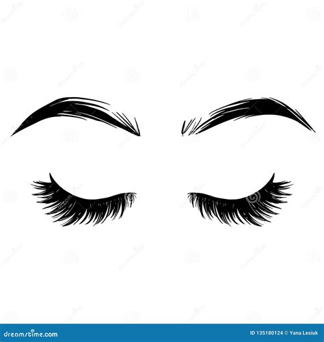 Lash, Eye Lashes Logo Design Vector Illustration | CartoonDealer.com #183363724