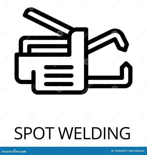 Spot Welding Icon, Outline Style Stock Vector - Illustration of ...