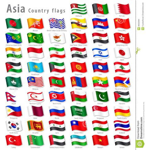 Banderas de asia con nombres | Actualizado abril 2024