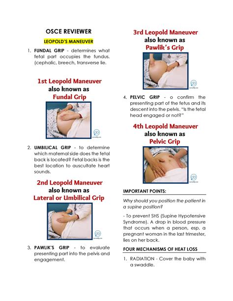 OSCE- Reviewer - for OSCE - OSCE REVIEWER LEOPOLD’S MANEUVER FUNDAL ...