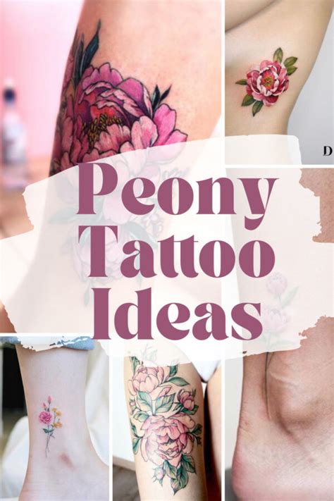 67 Pretty Peony Tattoo Design Ideas For Color, Placement & Style ...