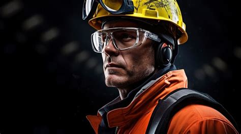 Premium AI Image | A photo of a worker wearing safety gear