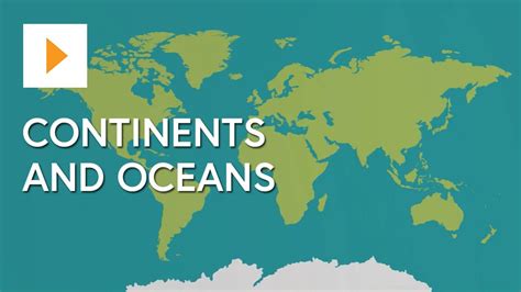 Map Of The World Continents And Oceans