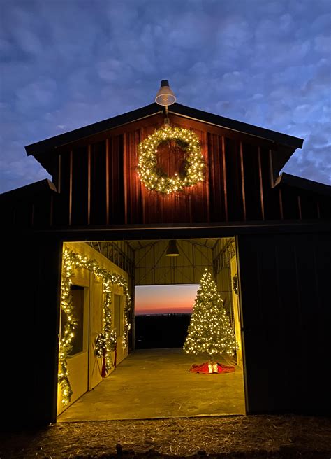 How to Decorate your Barn for Christmas — Thermaland Oaks | Classic christmas tree, Beautiful ...