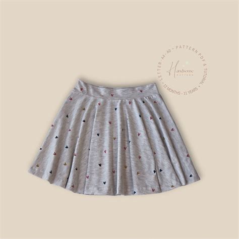 Girls Skirt Pattern, Baby Skirt Pattern, Circle Skirt Sewing Pattern ...