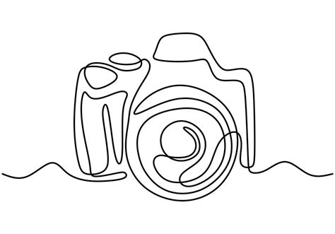 a black and white drawing of a camera in the water with its lens pointed up