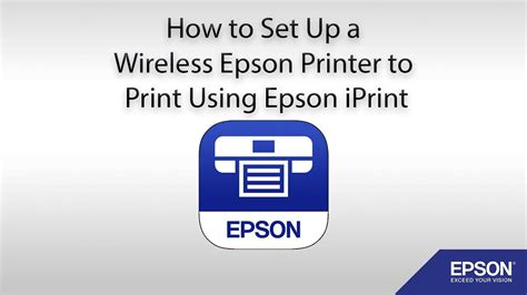 How to Set Up a Wireless Epson Printer to Print Using Epson iPrint ...