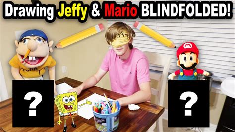 Logan DRAWS Jeffy BLINDFOLDED! | How To Draw Jeffy Tutorial! | - YouTube