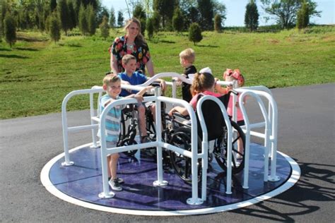 Wheelchair Accessible Merry-Go-Round by SportsPlay - Playground Outfitters