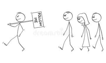 Follow Leader Funny Stock Illustrations – 61 Follow Leader Funny Stock ...