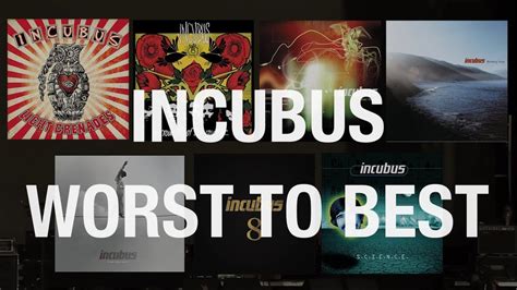 INCUBUS ALBUMS RANKED! FROM WORST TO BEST - YouTube