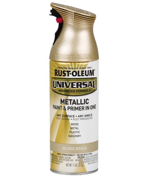 RUST-OLEUM® 330504 11-Ounce Gilded Brass Metallic Spray Paint at ...