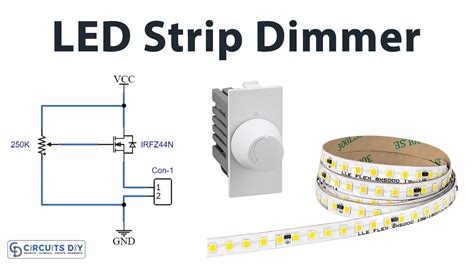 LED Dimmer Circuit with IRFZ44N MOSFET