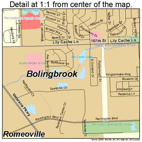 Bolingbrook Illinois Street Map 1707133