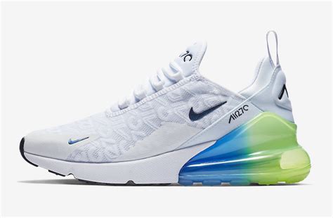 Nike Air Max 270 White Explosion Green Yellow AQ9164-100 Release Date - SBD