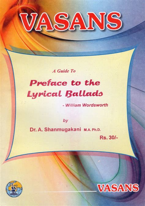 PREFACE TO THE LYRICAL BALLADS - Vasans Book Stall