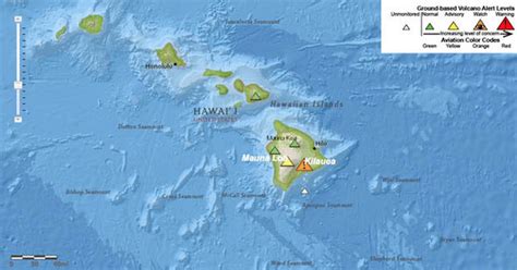 Hawaii volcano 2018 map: Active volcanoes in Hawaii - Where are they ...