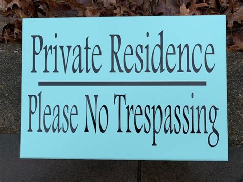 Private Property Wood Vinyl Signs for Home Decor and Business - Etsy