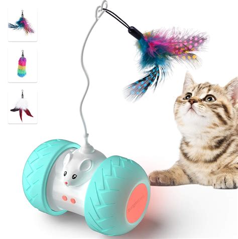 Amazon.com : BurgeonNest Interactive Cat Toys for Indoor Cats, Automatic Kitten Toys Electronic ...