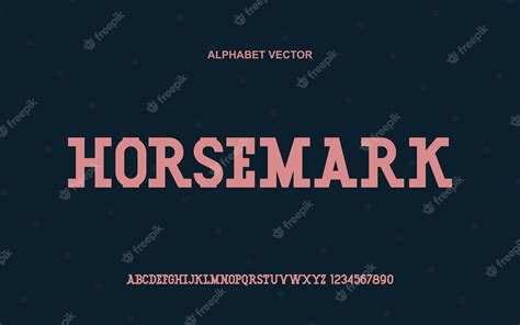 Premium Vector | Modern display font typography fonts vector premium