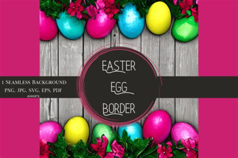 Easter Egg Border Background Graphic by Pleasant Patterns · Creative Fabrica