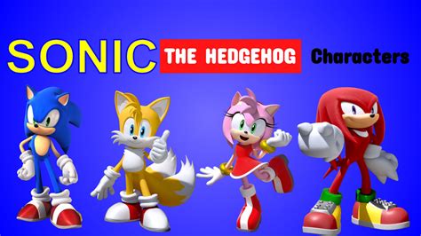 Sonic the Hedgehog Characters by zmcdonald09 on DeviantArt