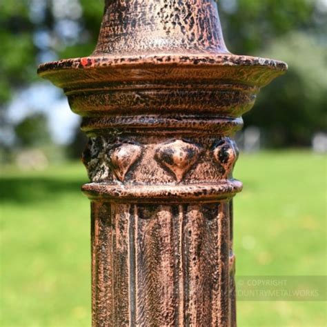 "Lord Octavius" Antique Copper Finish Opulent Cast Iron Lamp Post 2.5m | Black Country Metalworks
