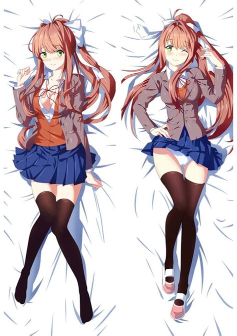 Monika Doki Doki Literature Club DDLC Dakimakura Body Pillow - Etsy UK