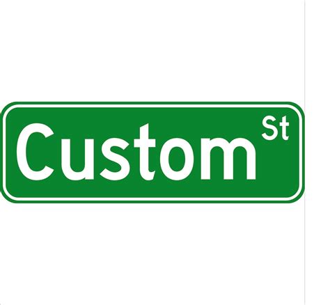 Custom Street Sign - Etsy