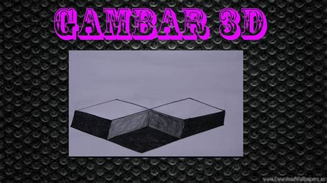 Cara menggambar 3D mudah dan simple - YouTube