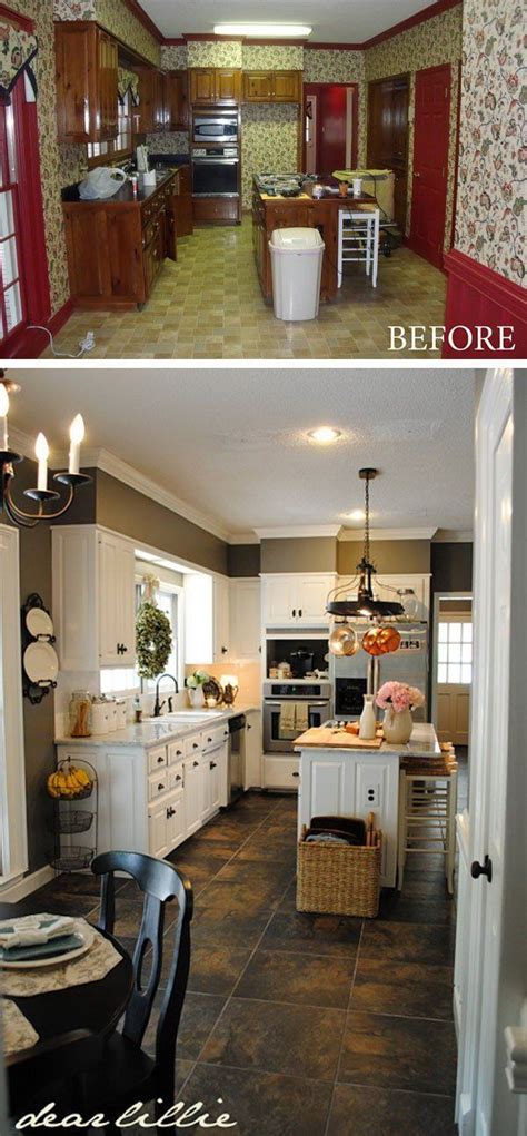 Before and After: 25+ Budget Friendly Kitchen Makeover Ideas | NEW Decorating Ideas