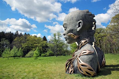 Enormous Sculptures Rooted in Nature Take Over Arboretum - modern met