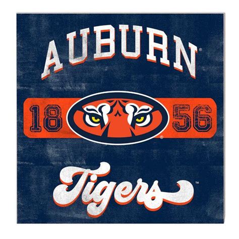 AUB | Auburn 10"x10" Retro Team Mascot Sign | Alumni Hall