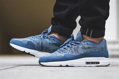 Nike Air Max 1 Ultra 2.0 Flyknit Ocean Fog Blue - Sneaker Bar Detroit