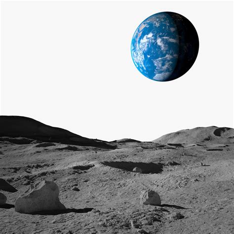 Moon Surface 3D Model $69 - .3ds .blend .c4d .fbx .max .ma .lxo .obj ...