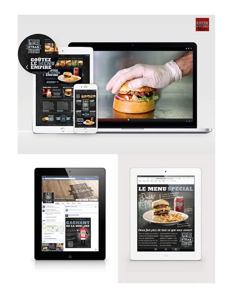 Branding for a burger franchise on Behance