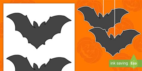 Bat Craft Template - Halloween (teacher made) - Twinkl