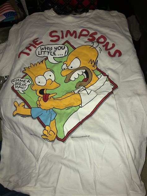 Rare Vtg 90s Homer Choking Bart The Simpsons Why You … - Gem