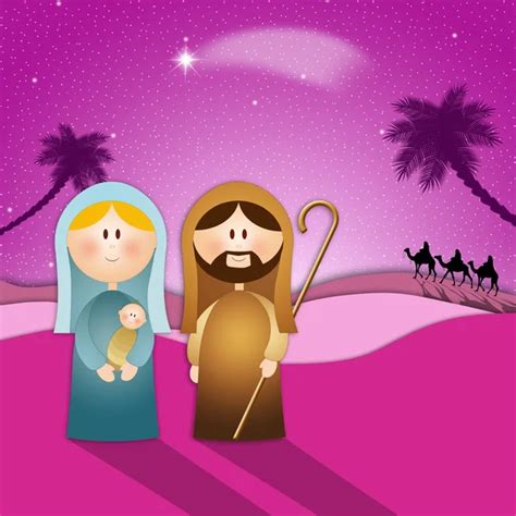 Christmas nativity scene — Stock Vector © agnieszka #7058130