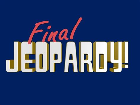 Final Jeopardy (1998-99) Logo by Dadillstnator | ? logo, Finals, North face logo