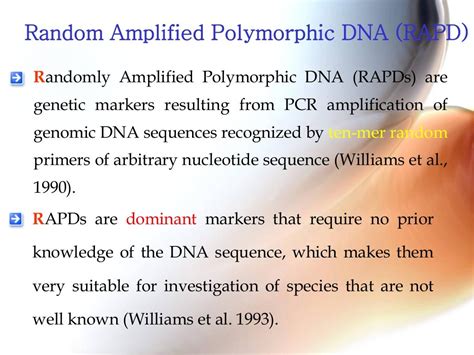 Molecular markers types and applications