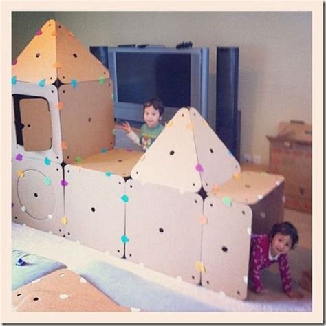 20 Amazing Kids Fort Ideas From Carboard | Cardboard box crafts, Cardboard forts, Cardboard box fort