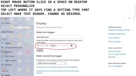 CHANGE DESKTOP FONT SIZE IN WINDOWS 10 (APRIL 2019) - YouTube